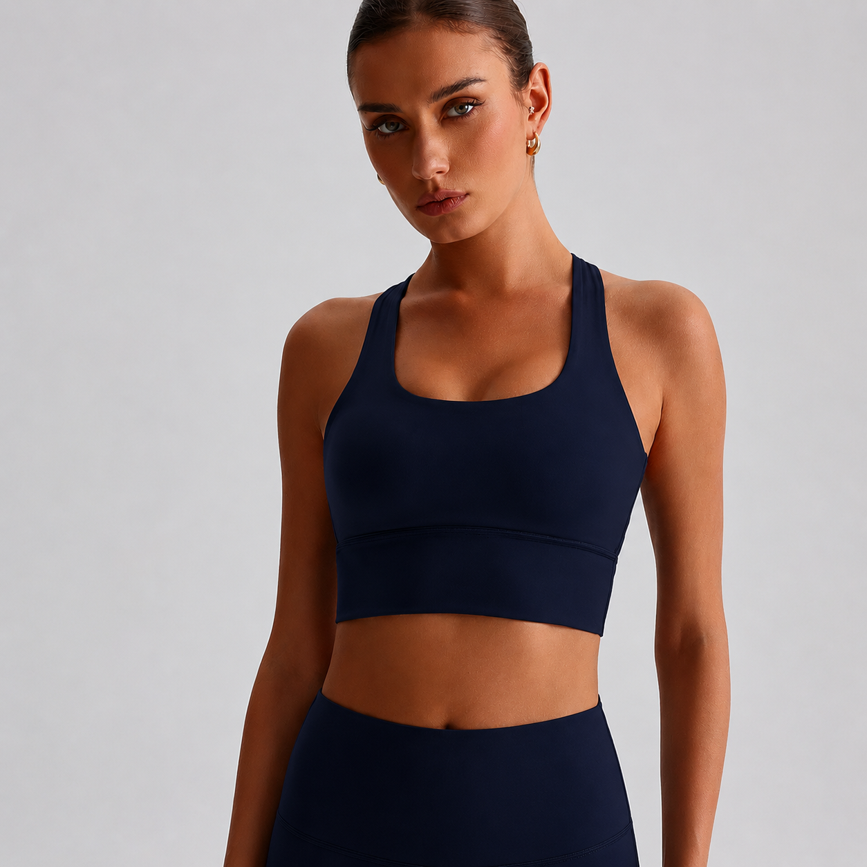 Ensemble de sport femme sculptant – Legging taille haute & soutien-gorge